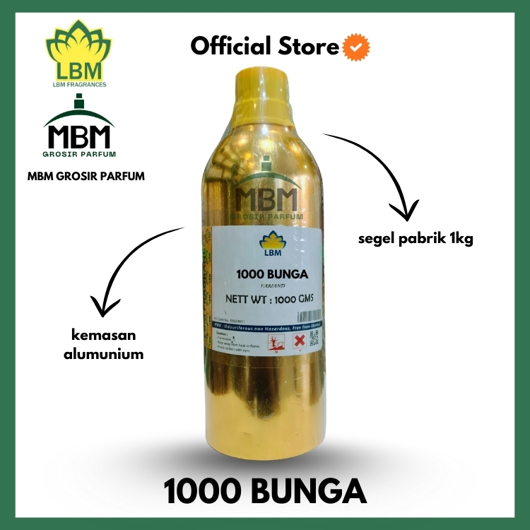 ( 00125 ) Bibit Parfum 1000 Bunga By LBM kemasan Segel alumunium