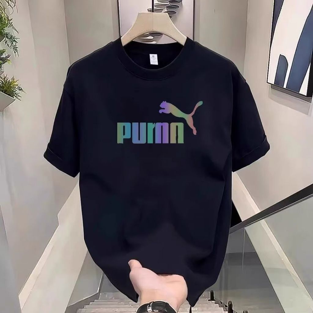 COD Baju Distro Sport PUMA New Kaos Pria & Wanita T-Shirt Combed Premium