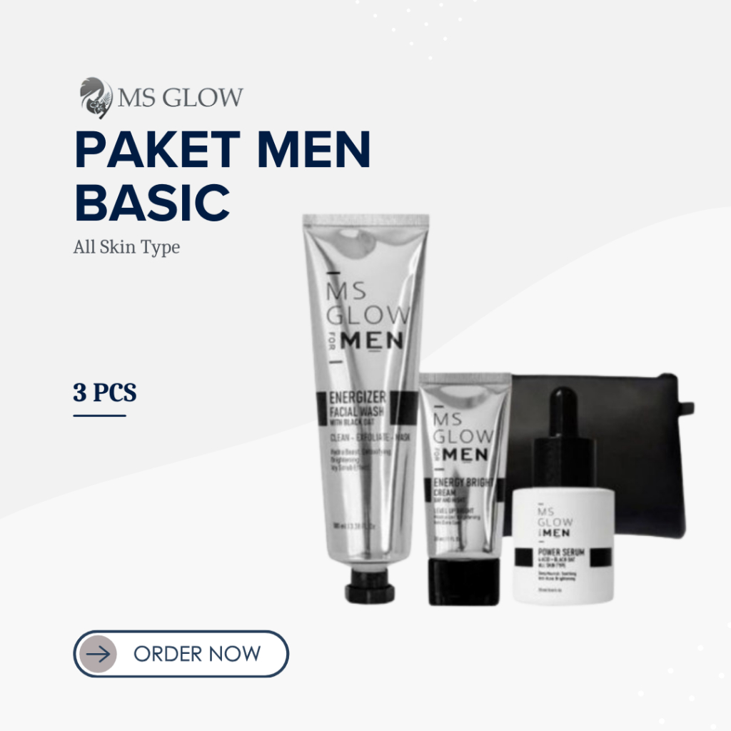 MS Glow Man Paket Basic [ 3 Item ] ORIGINAL - MS Glow For Men Original - MS Glow For Men Basic - MS 