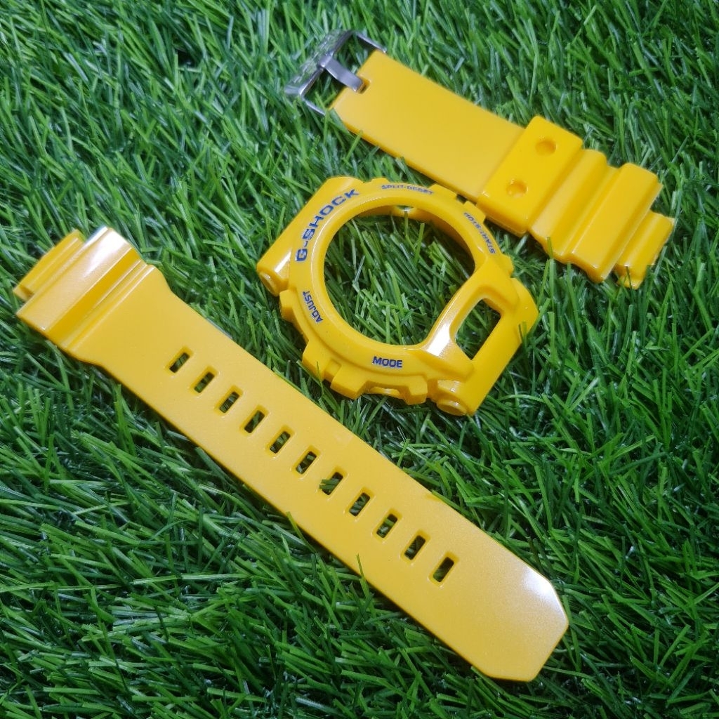 BNB BEZEL N STRAP GSHOCK G-SHOCK GDX6900 GDX-6900 YELLOW BLUE GLOSSY