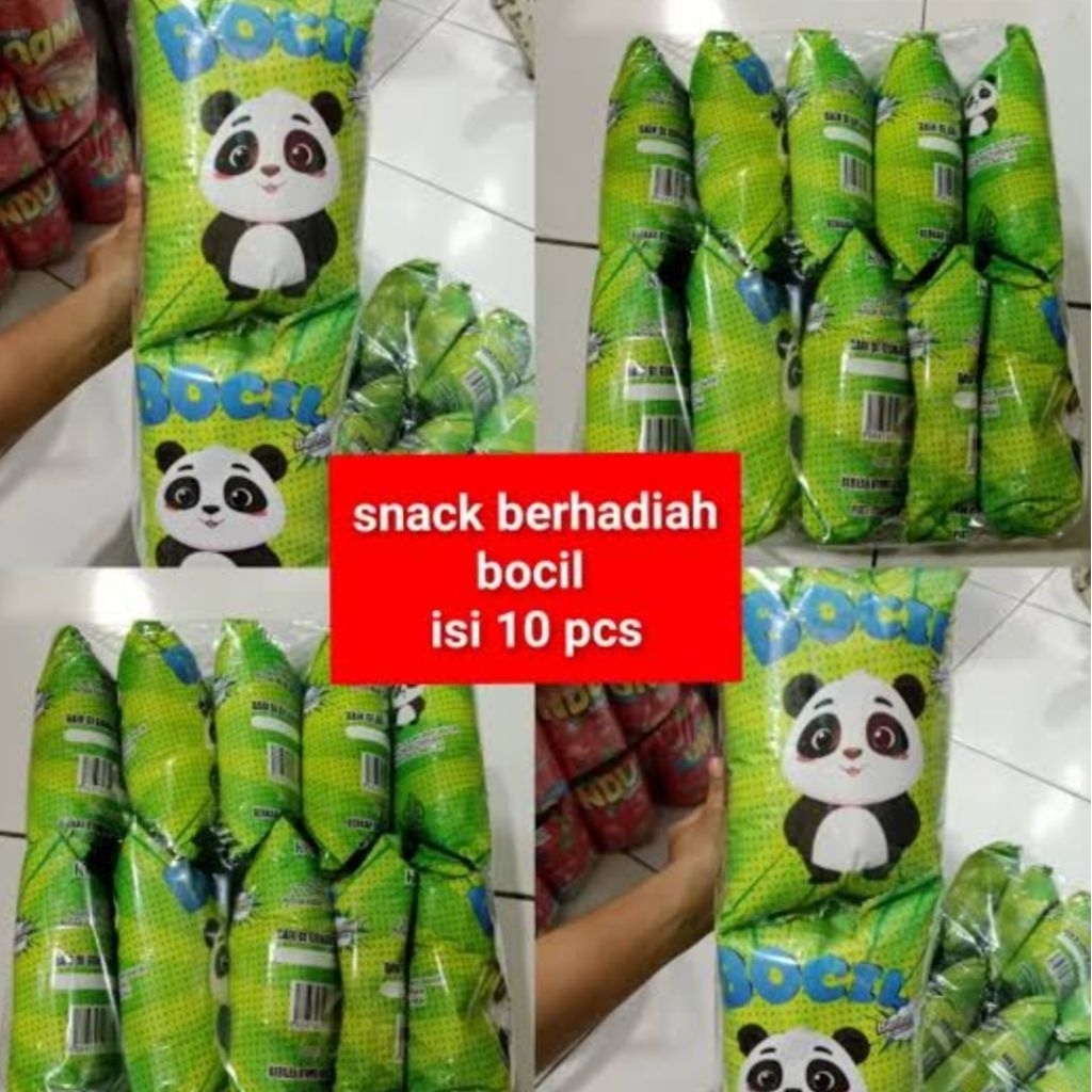 Chiki Bocil Berhadiah 15gr – Isi 10pcs | Snack Renyah dengan Kejutan Hadiah Menarik