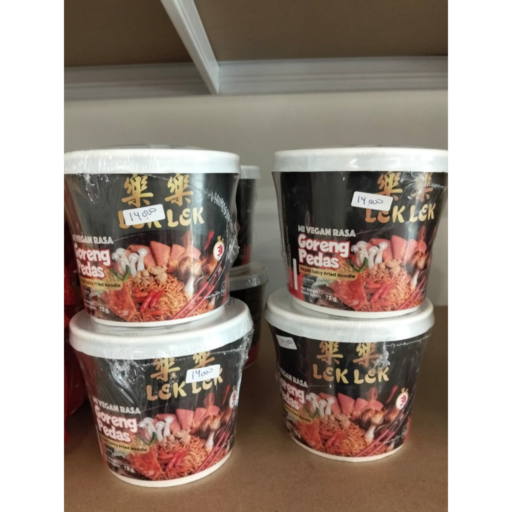 mie cup gulai/goreng leklek (vegan/vegetarian)