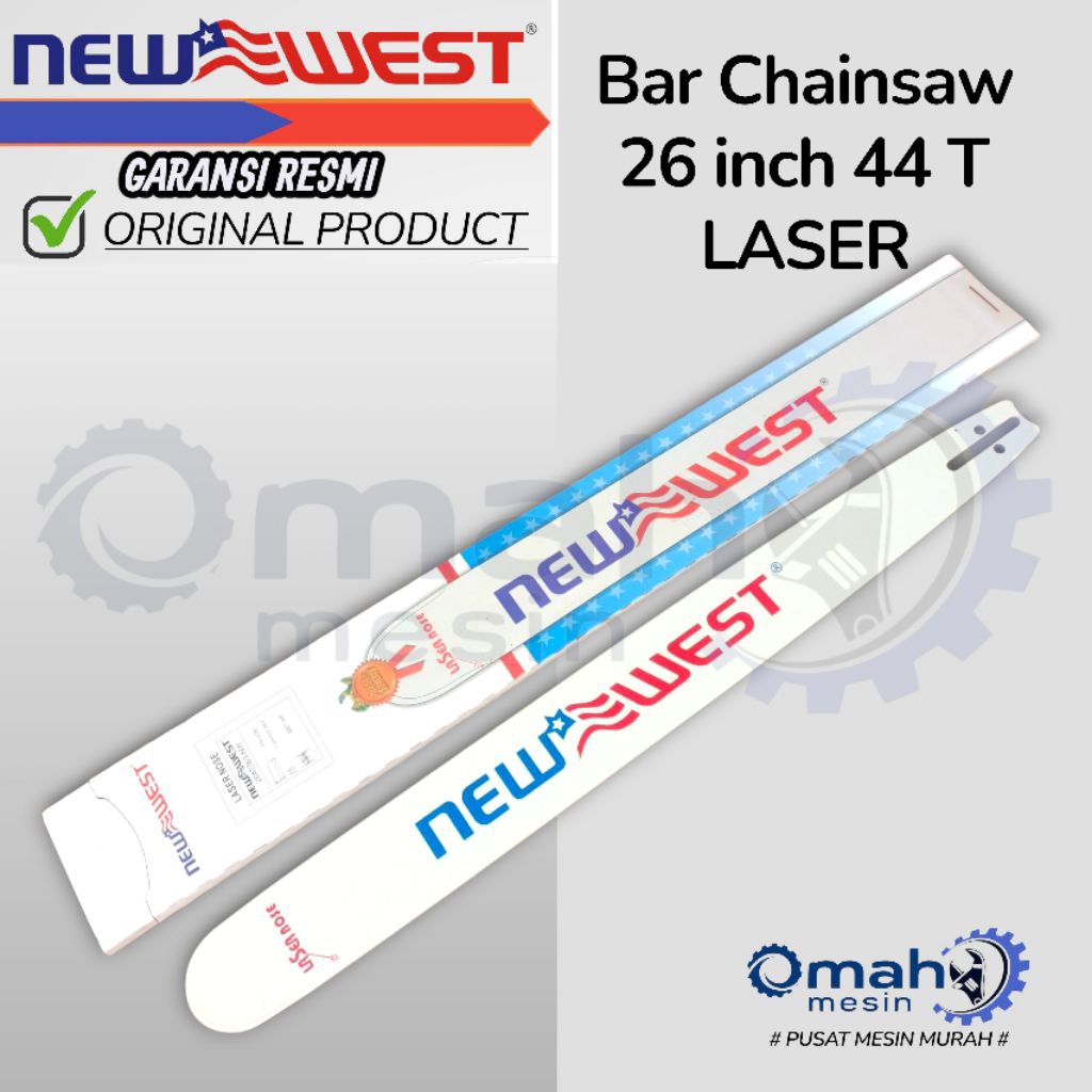 Bar Senso 26 Inch Baja 44 Mata Merk NEW WEST ORIGINAL / Bar Chainsaw 26 inch Baja 44 Mata Merk NEW W