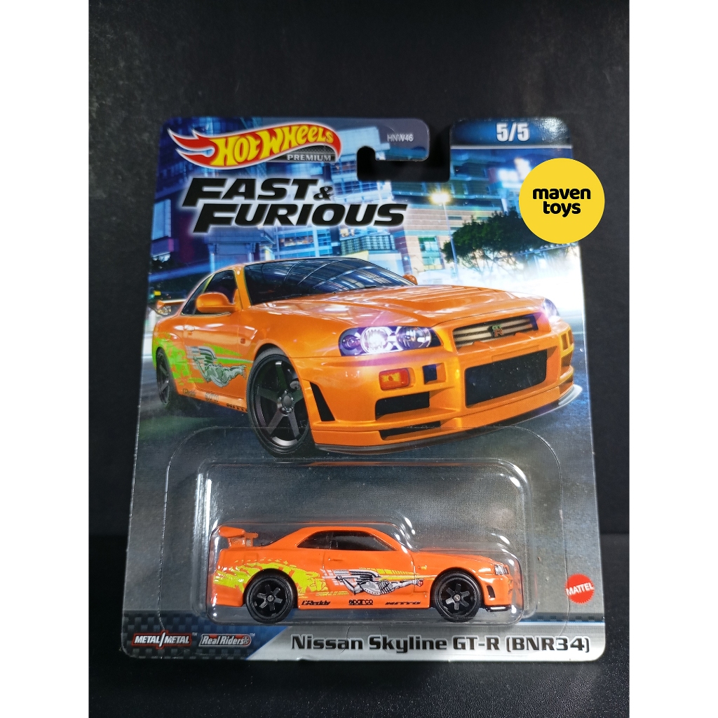 Hot Wheels Premium / Hotwheels Premium - NISSAN SKYLINE GT-R (BNR34) - ORANGE