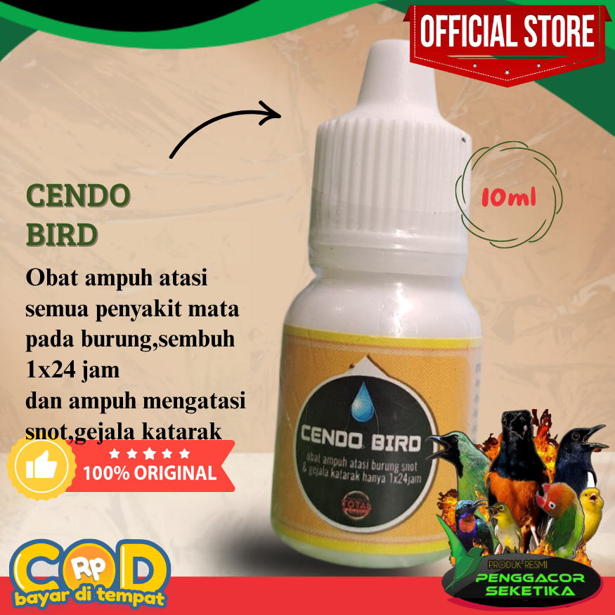 Cendo Bird Obat Burung Mata Katarak Berlendir Berair Amanah Kemasan Aman
