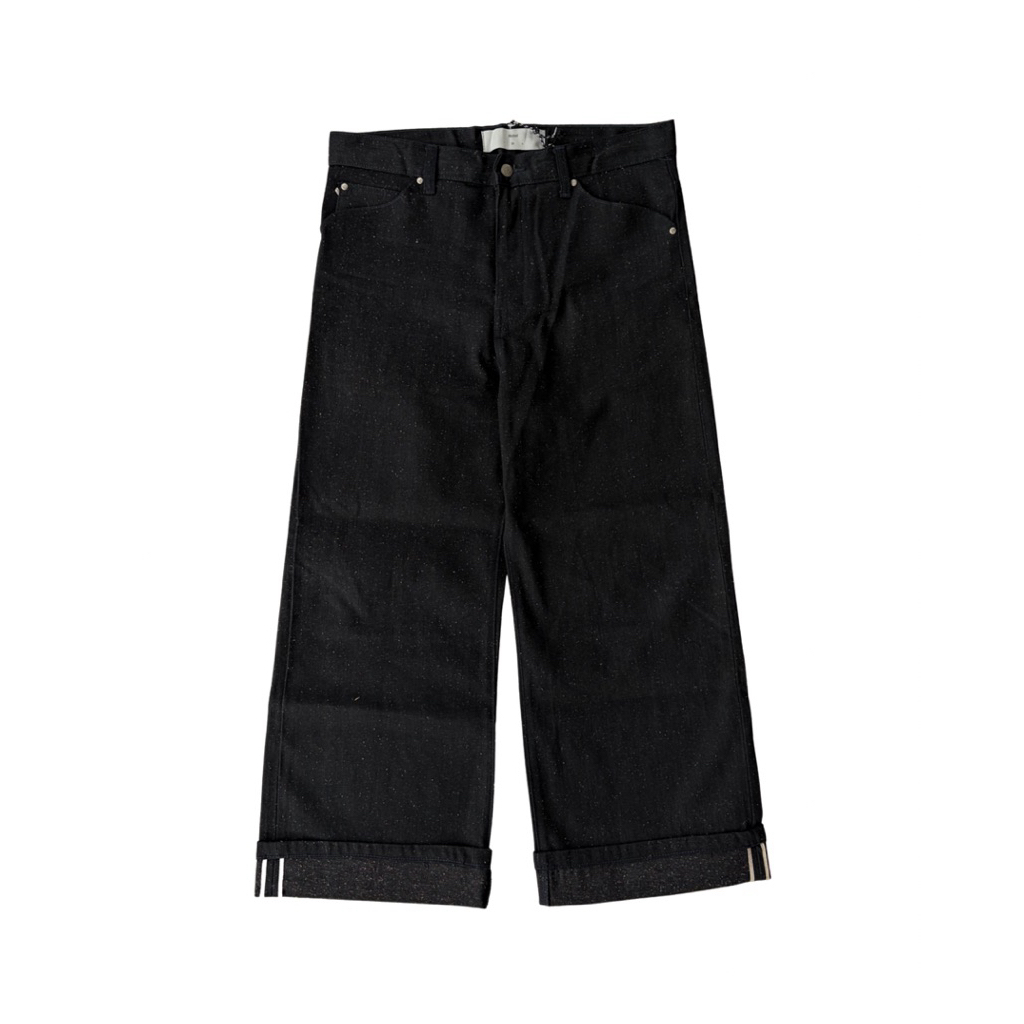 Hotel Official Raw Selvedge Colorful Denim Wide Straight Cut Jeans