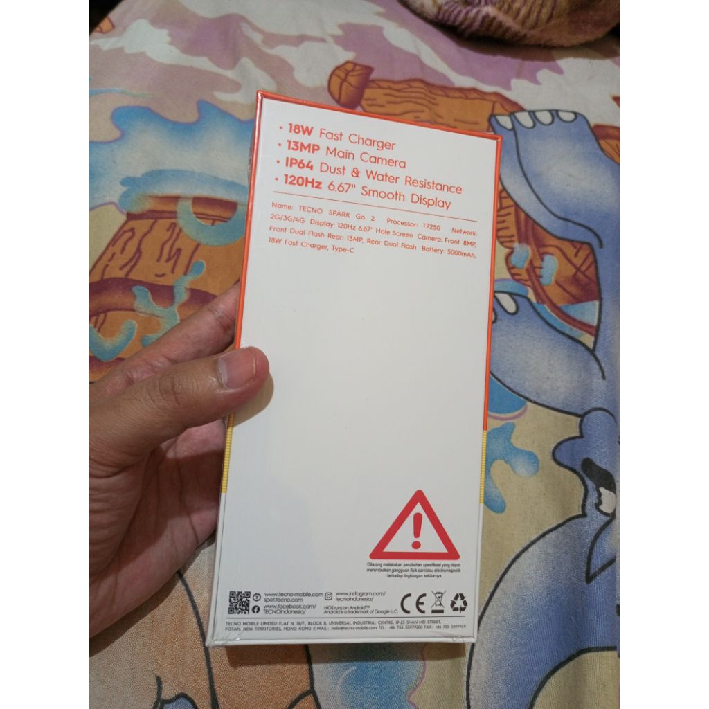 Tecno Spark Go 2 Putih 4+4 RAM 128GB