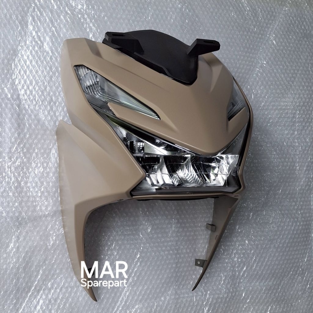 Cover Tameng Body Depan Beat Deluxe 2024 Gen 2 Coklat Doff ORIGINAL