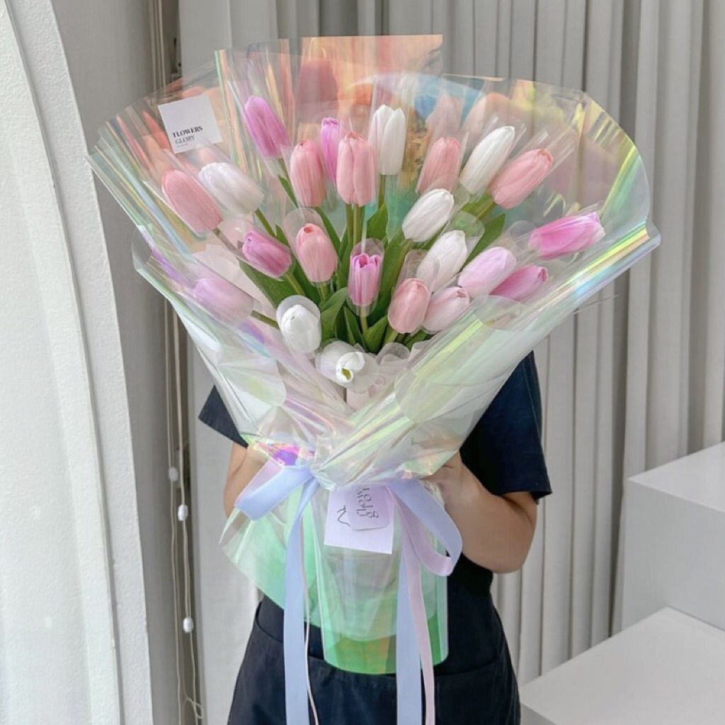 cellophane hologram /hologram paper buket