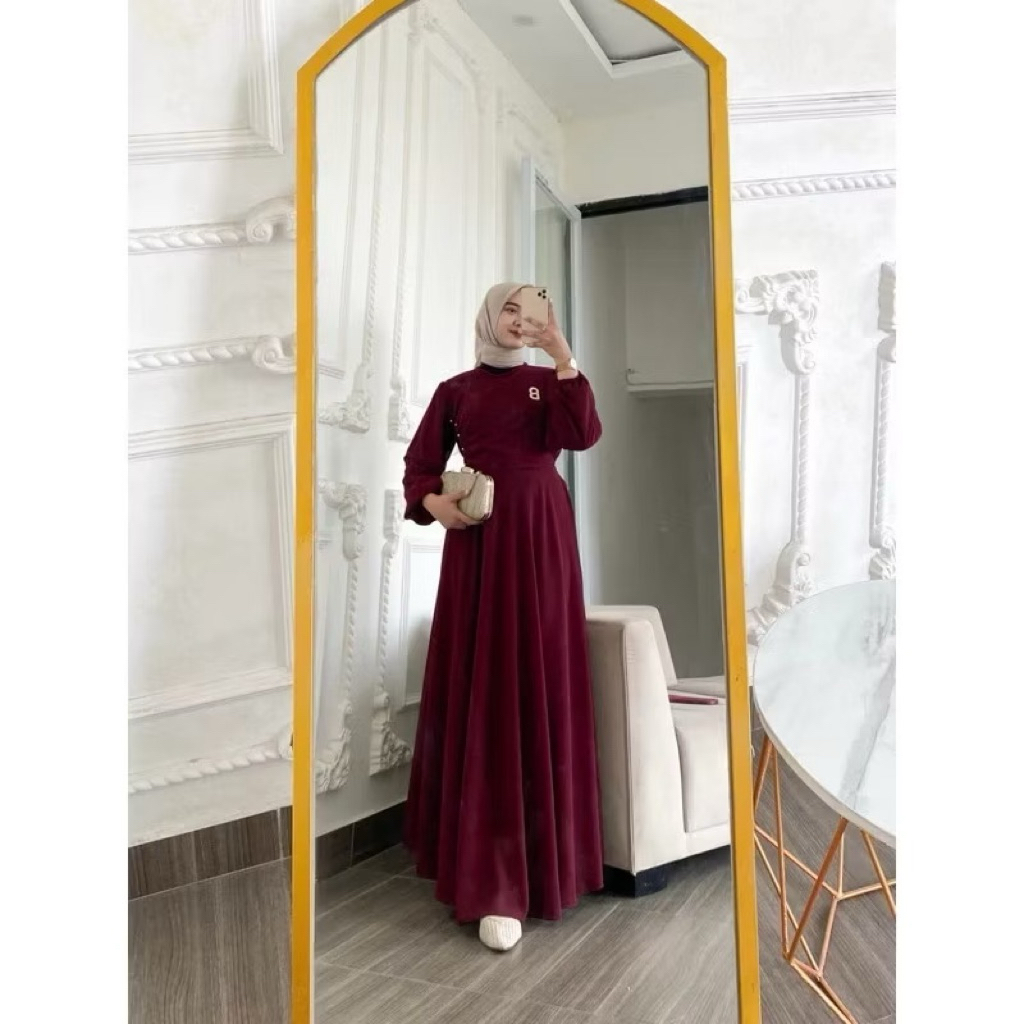 Dress Naomi / Naomi Dress Ceruty Babydoll /Dress Naomi Virall / Dress Kondangan wanita / Dress Mutia