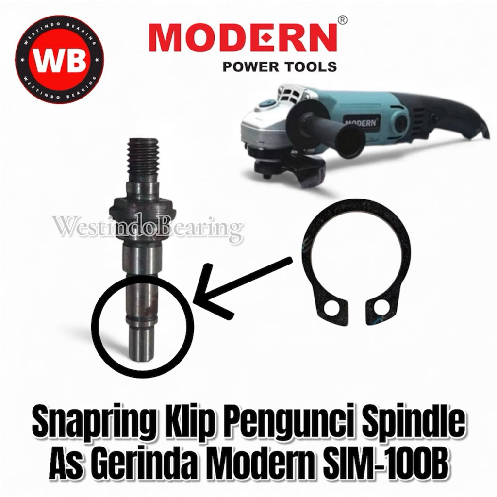 Snapring Klip Spi Spindle As Gerinda Modern Sim100B