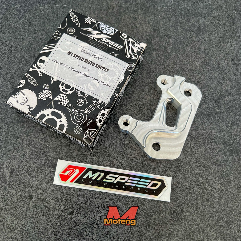 Breket Kaliper Nissin Samurai 4P 4 Piston PNP Shock Vixion / KYB Vixion Disc 300 M1 Speed