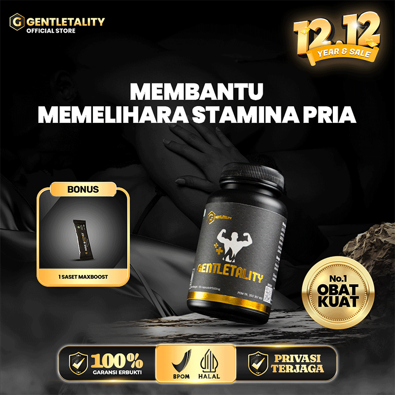 GENTLETALITY - Kapsul Herbal Alami Untuk Membantu Memelihara Stamina Pria