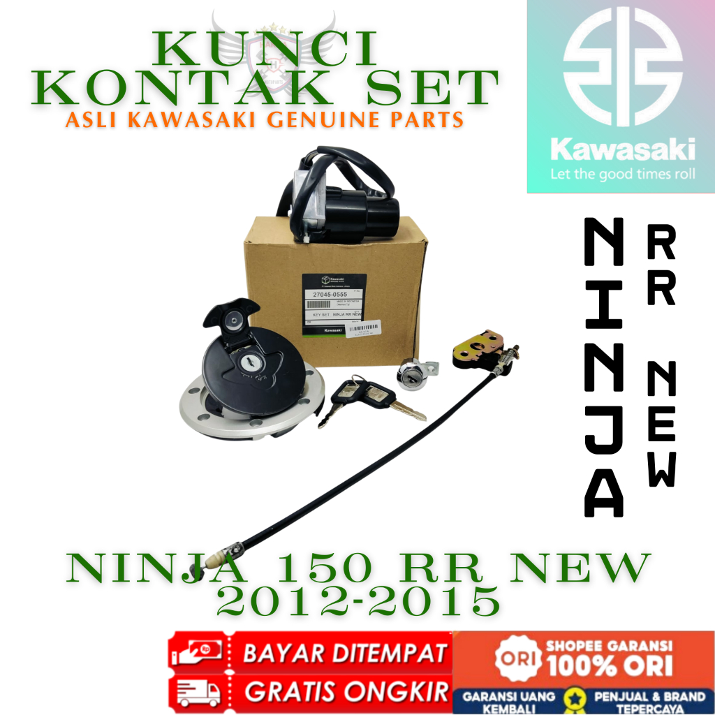 RR NEW ORIGINAL KUNCI SET KAWASAKI NINJA RR 150 NEW 2012-2015
