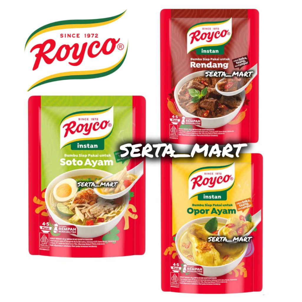 Royco Bumbu Instan 40gr - Royco Bumbu Rendang / Soto / Opor Ayam