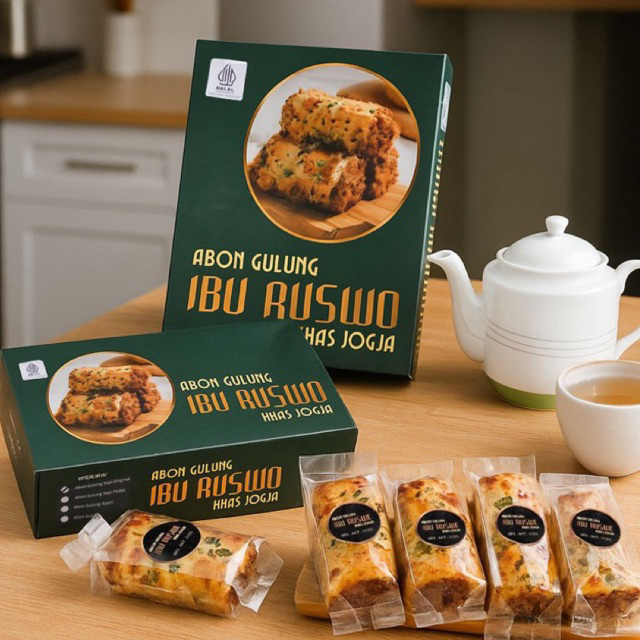 Abon Gulung Ayam & Sapi Ibu Ruswo - Oleh Oleh Khas Jogja