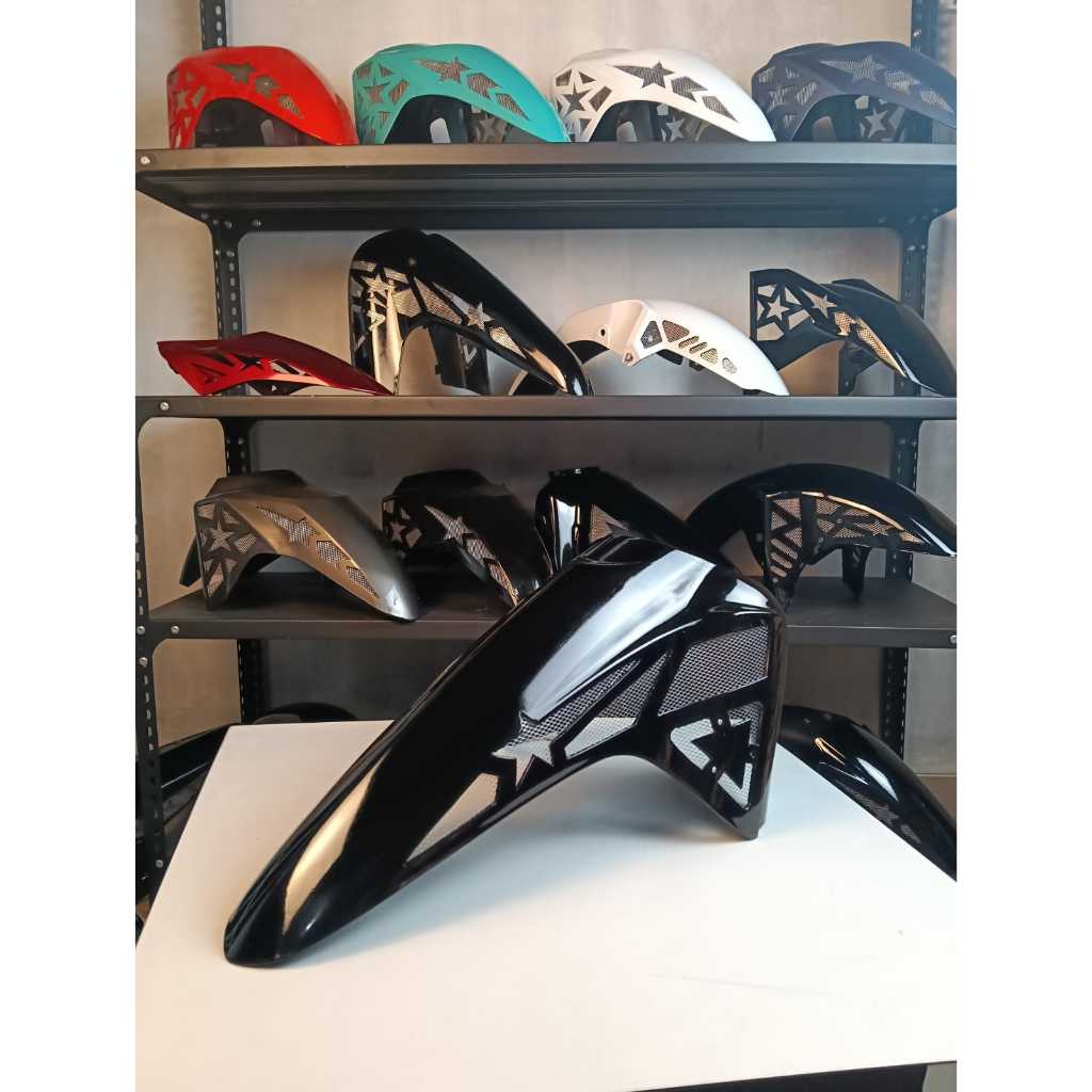 SPAKBOR DEPAN SUPRA X 125 BATMAN COAK CUSTOM