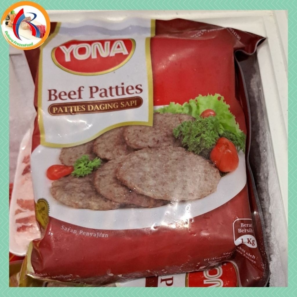Beef Patty Yona 1kg HALAL || Beef Patty Premium