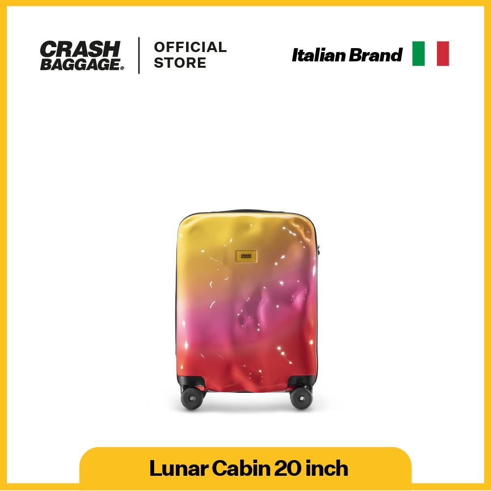 Crash Baggage Lunar Koper 20 Inch Cabin (40L) Hardcase Spinner TSA Lock - Sunset