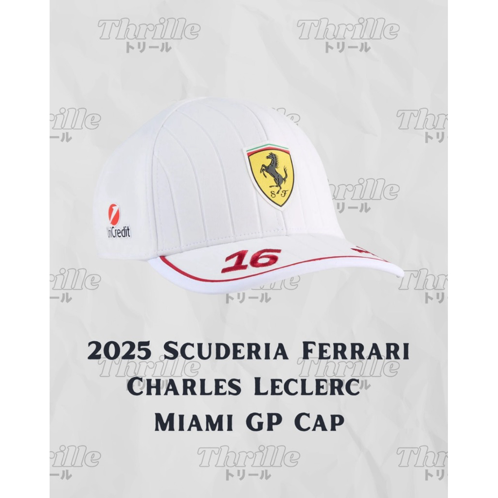 Topi Scuderia Ferrari F1PUMA 2025 Miami GP Charles Leclerc Driver Cap ORIGINAL