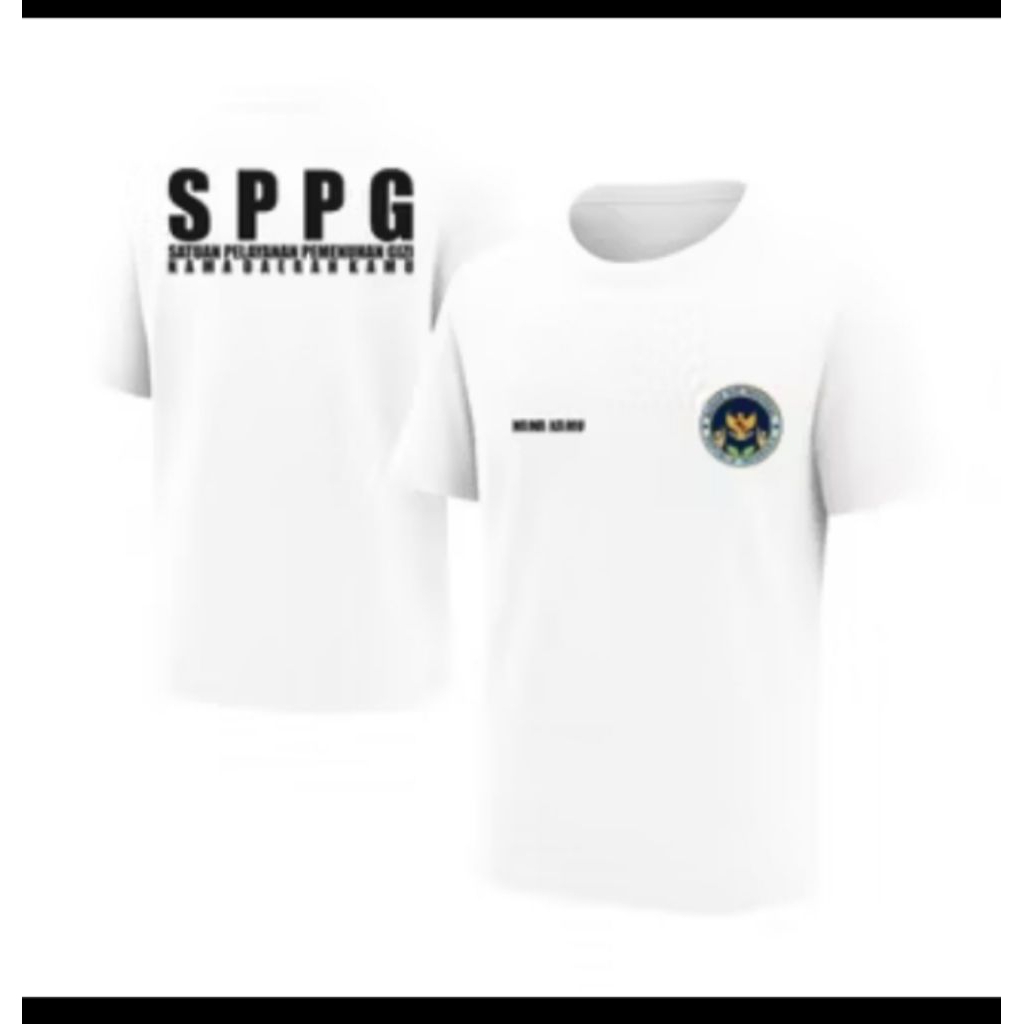 kaos SPPG logo resmi satuan pelayanan pemenuhan gizi kaos seragam sppg mbg