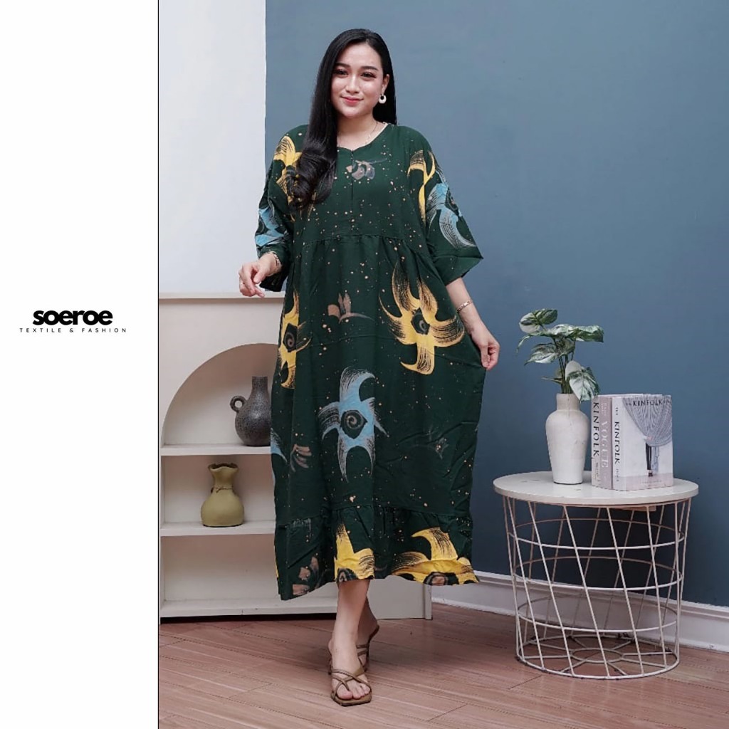 Daster Kekinian Terbaru Remaja Jumbo Panjang Lengan Pendek