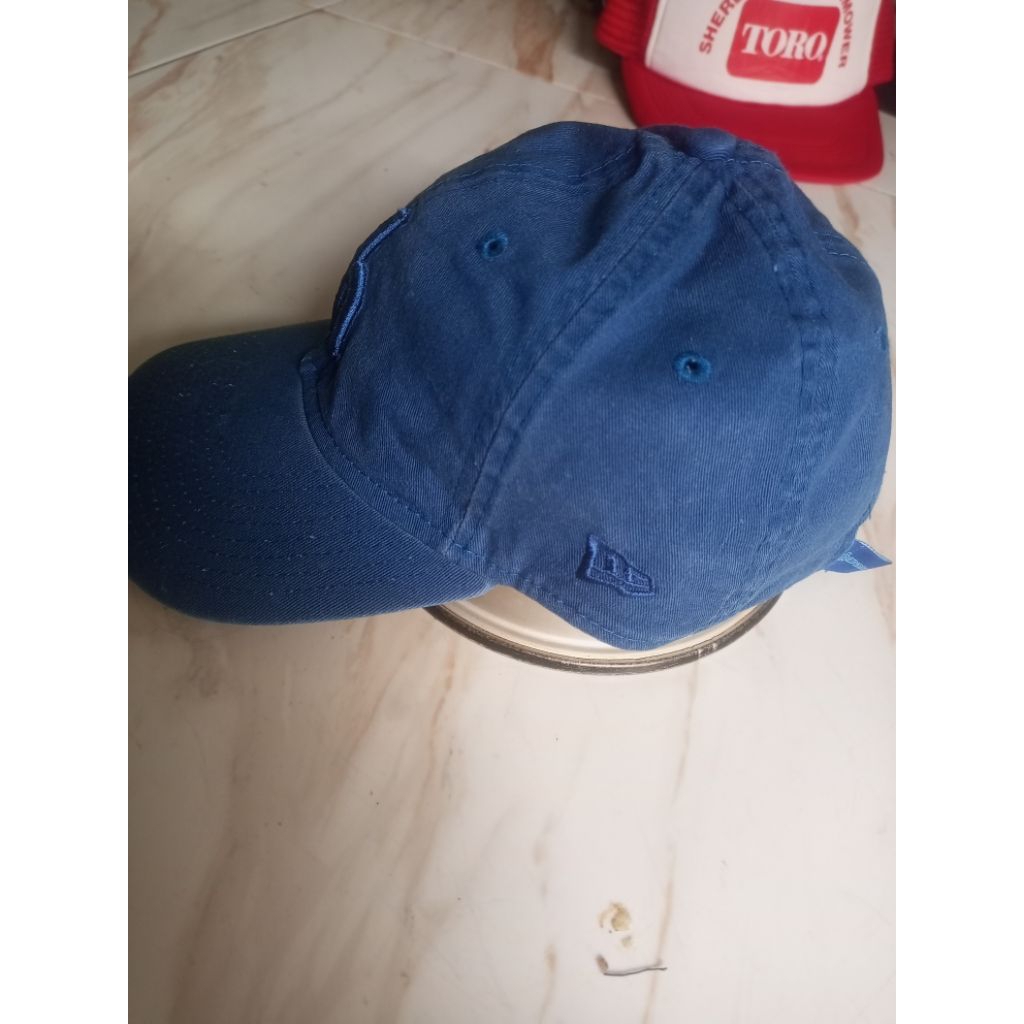 Original New Era Marine Topi Simple Caps Biru Washing