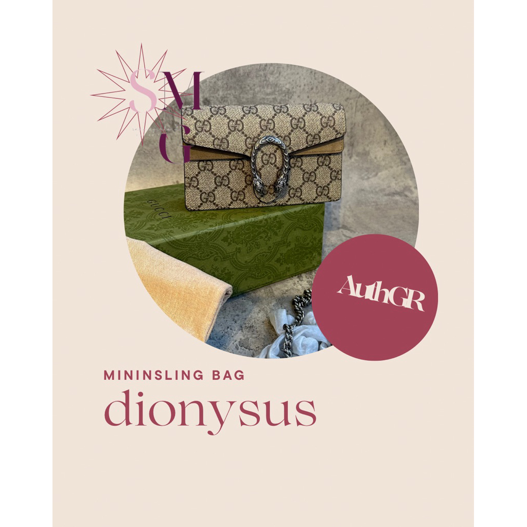 Tas Selempang Sling Bag Canvas Leather Dionysus Mini