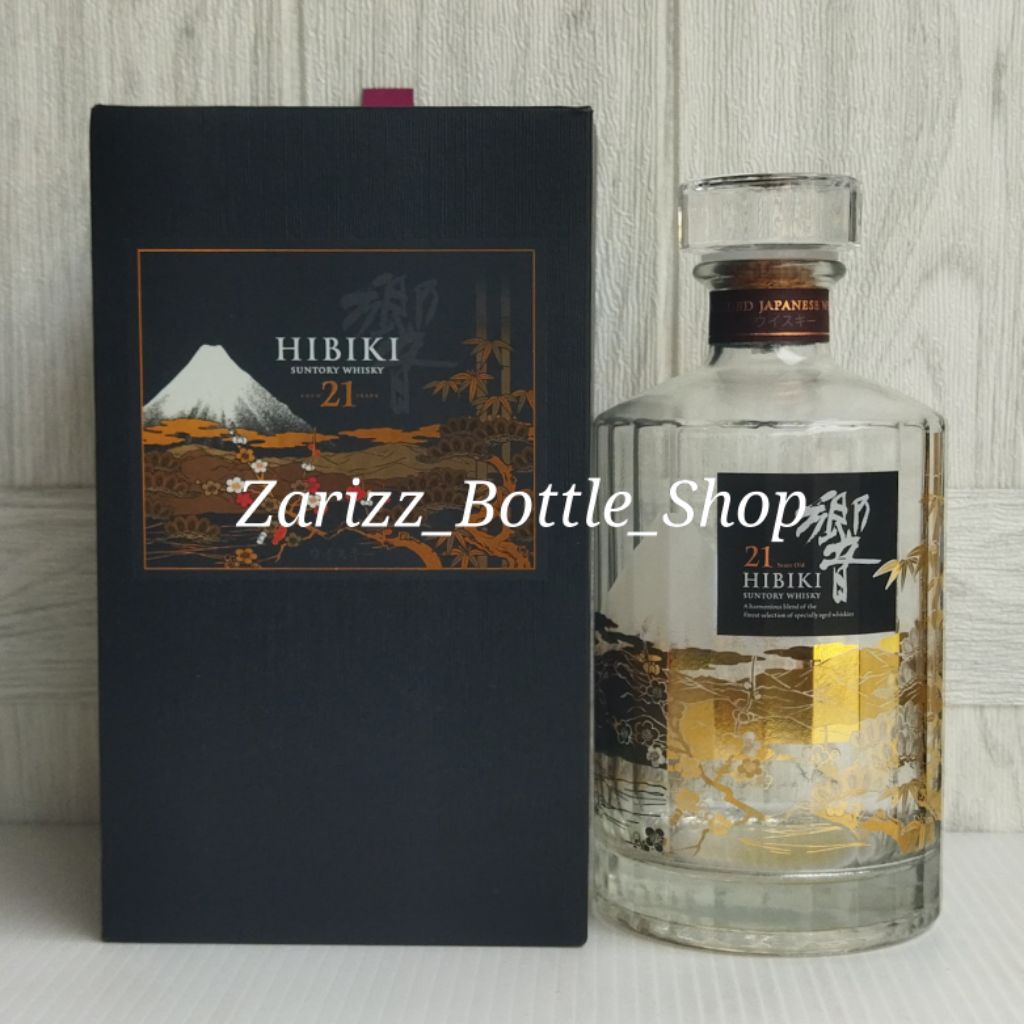 Botol Kosong Hibiki 21 Years Katcho Fugetsu Limited Edition 700ml + Box