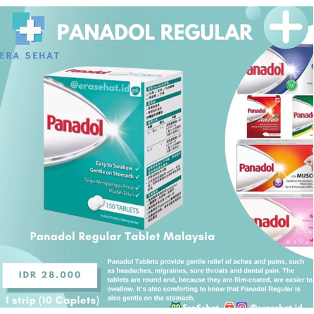 Panadol tablet hijau malaysia / aman untuk lambung PANADOL PARACETAMOL FOR GENTLE STOMACH