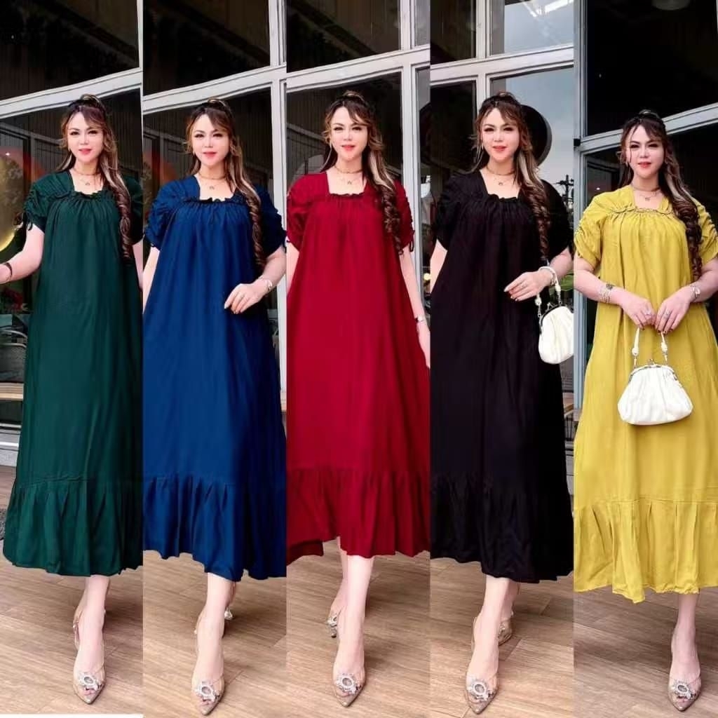 Daster Fuji polos terbaru baju daster wanita kekinian