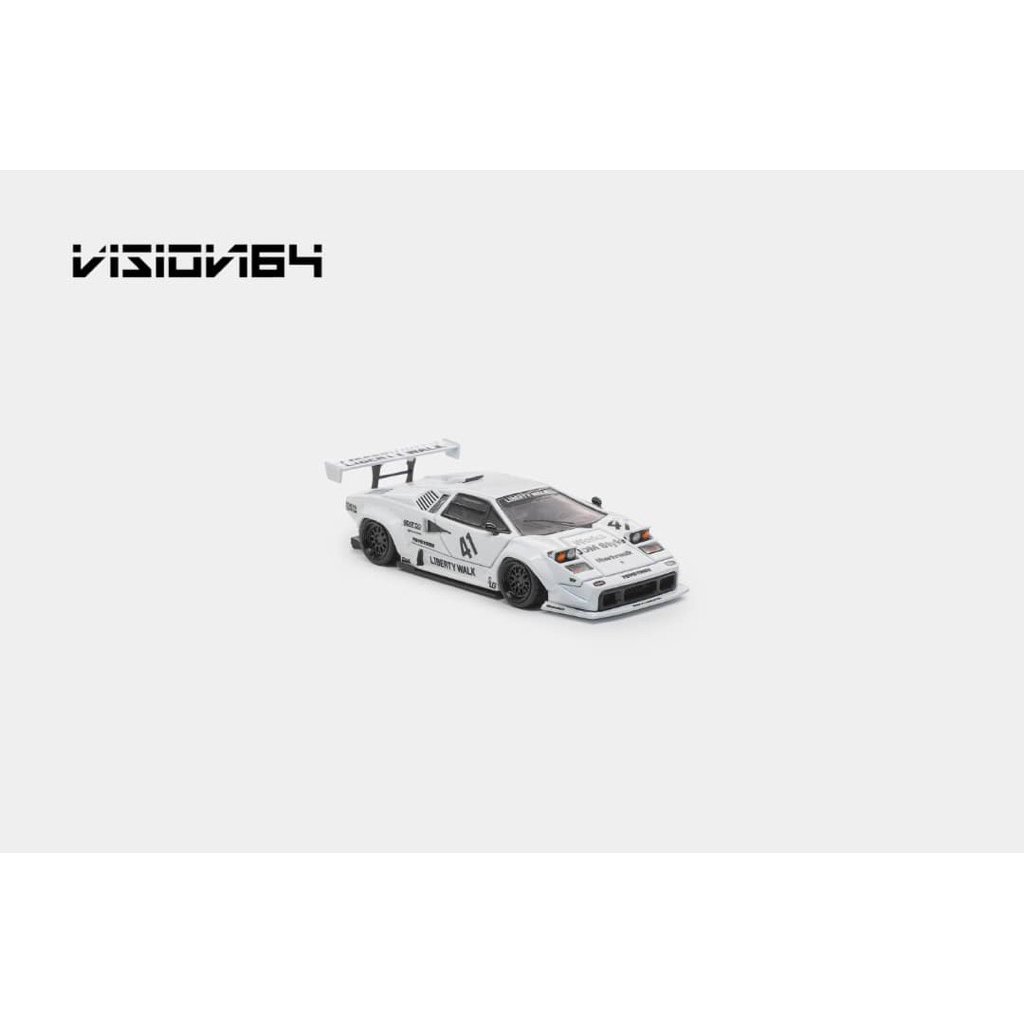 Vision 64 Lamborghini Countach LP500 LB Works White Deluxe Packaging