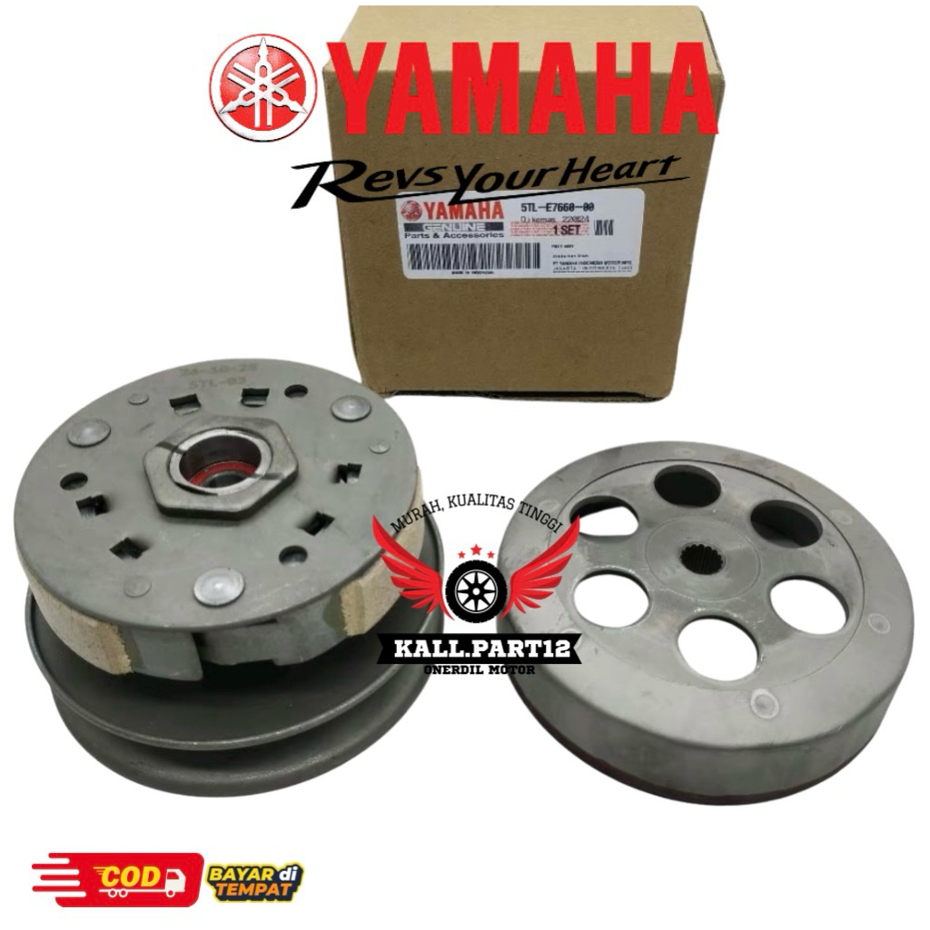 Pully Assy Komplit Yamaha Mio lama, Mio Sporty, Mio Smile, Mio Soul karbu, Fino karbu, Nouvo kode pa