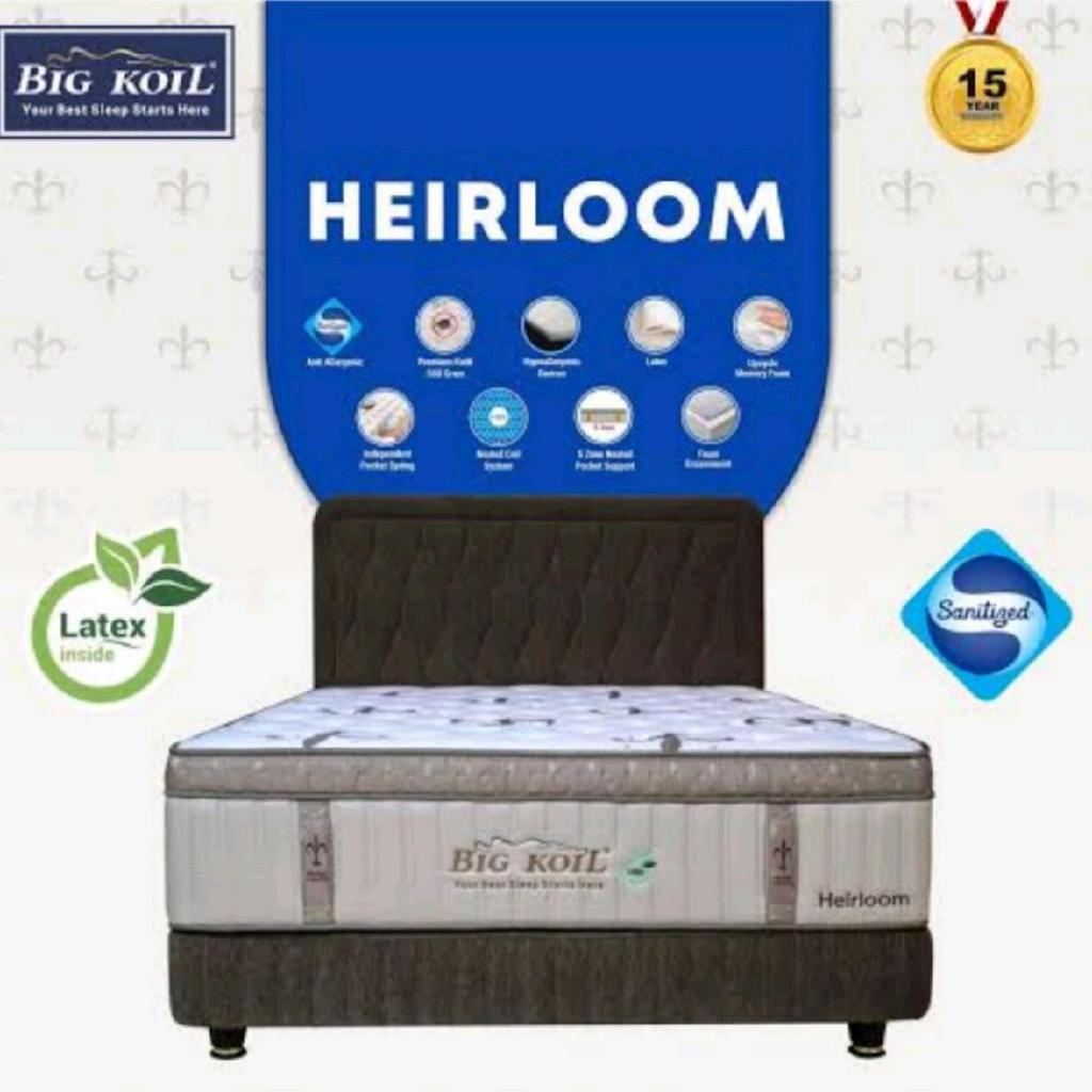 Set Springbed Bigland Bog Koil Heirloom 160x200 180x200