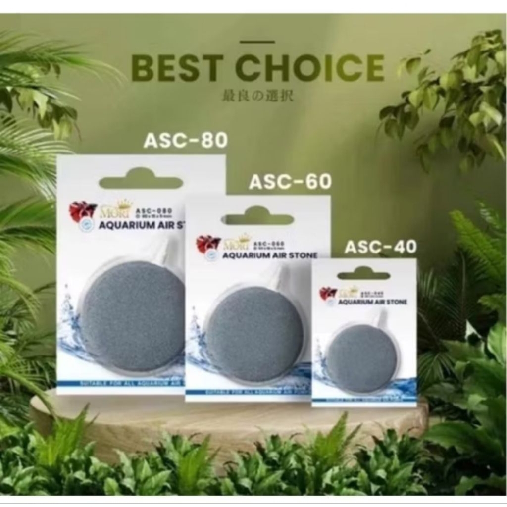 batu aerator batu aerasi bulat pipih/gepeng 8cm