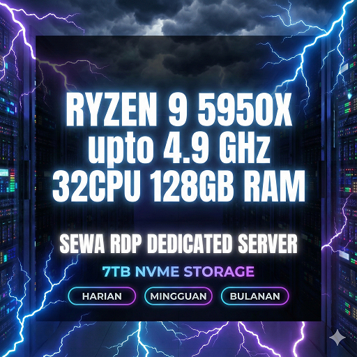 RDP BARAMETAL RYZEN 9 32CPU 128GBRAM SUPPORT ROBLOX , GAME, EMULATOR, BOT dll