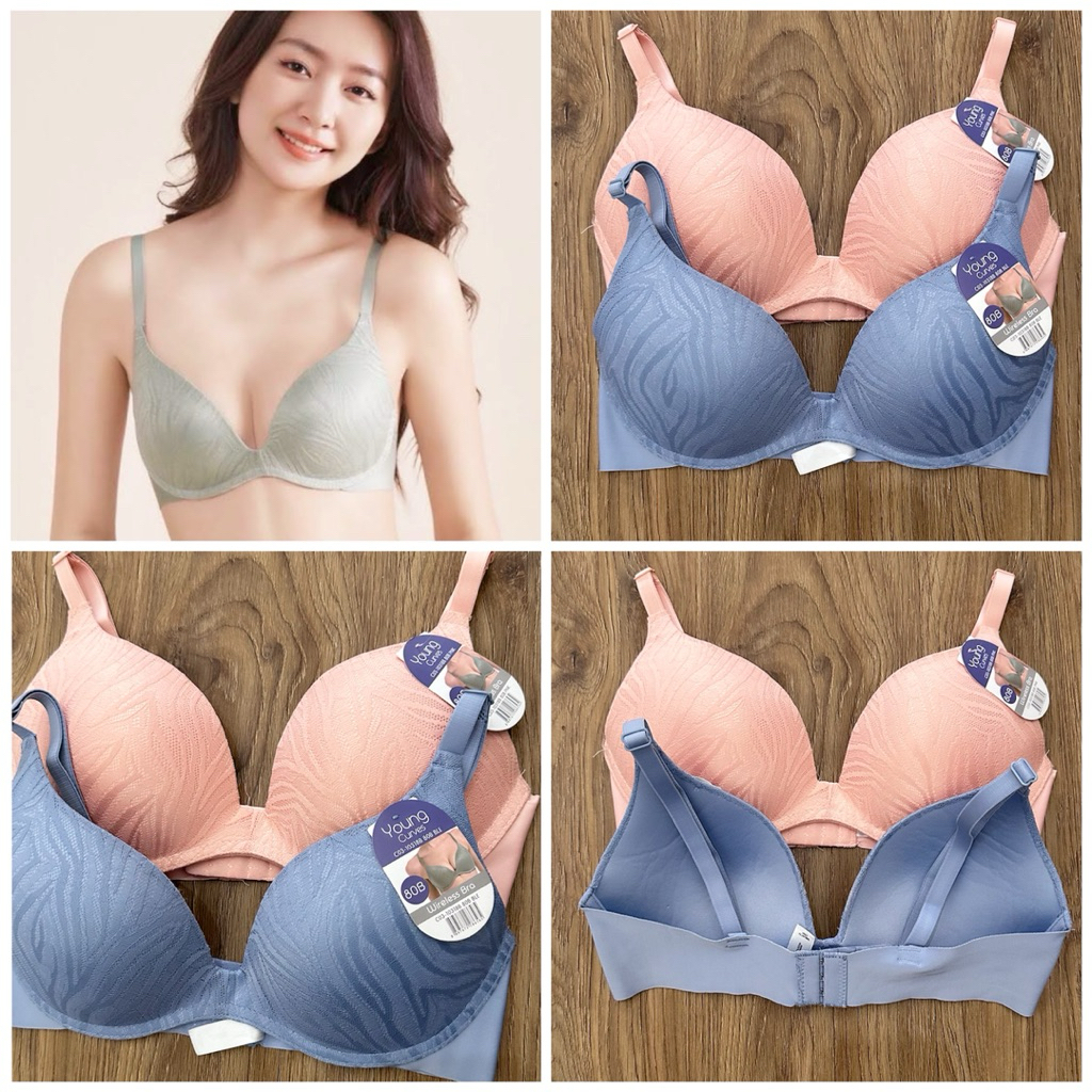Young curves bra wireless C03-10318B push up branded