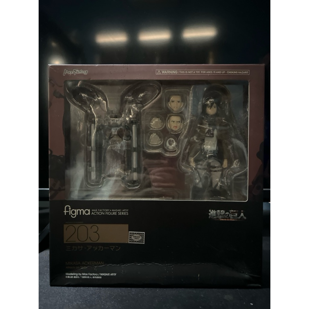 Figma original anime figure mikasa ackerman attack on titan segel