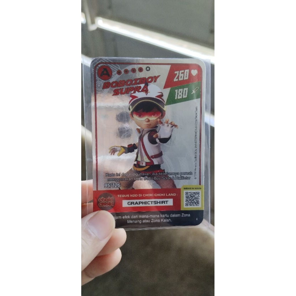 KARTU CHOKI-CHOKI BOBOIBOY SUPRA