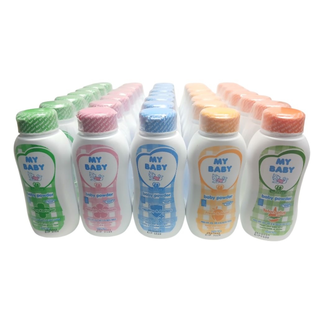 [ grosir lusinan 12 pcs   ] bedak my baby powder kecil 50gr