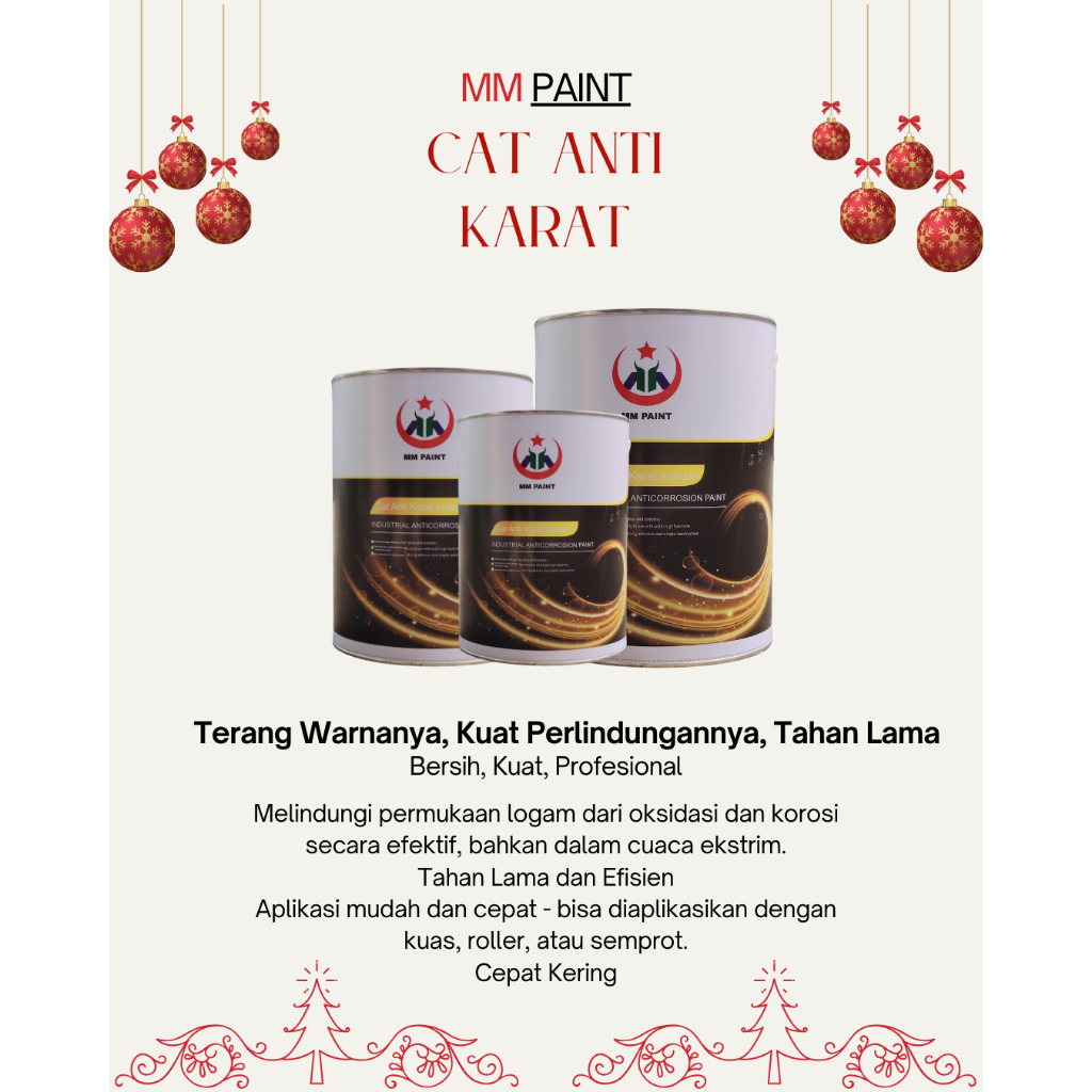 MM Paint Cat Besi Anti Karat 25KG (TOP COAT)