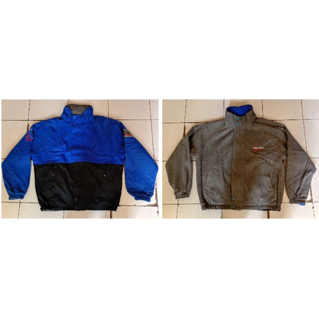 NAUTICA jaket tebal BOLBAL jaket outdoor jaket motor jaket skena jaket band "prelove" bekas si tampa