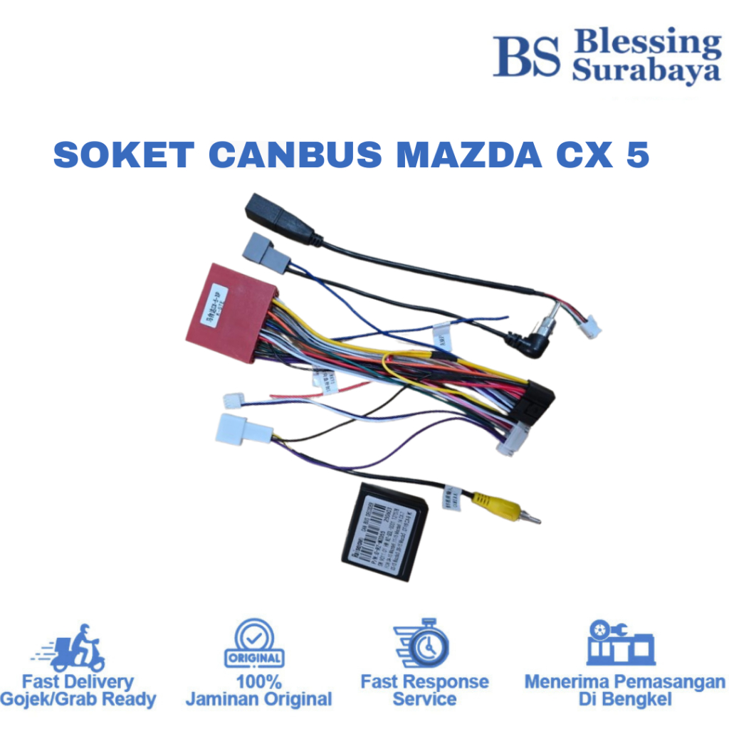 Canbus Kabel Soket PNP Headunit Android Mazda CX5