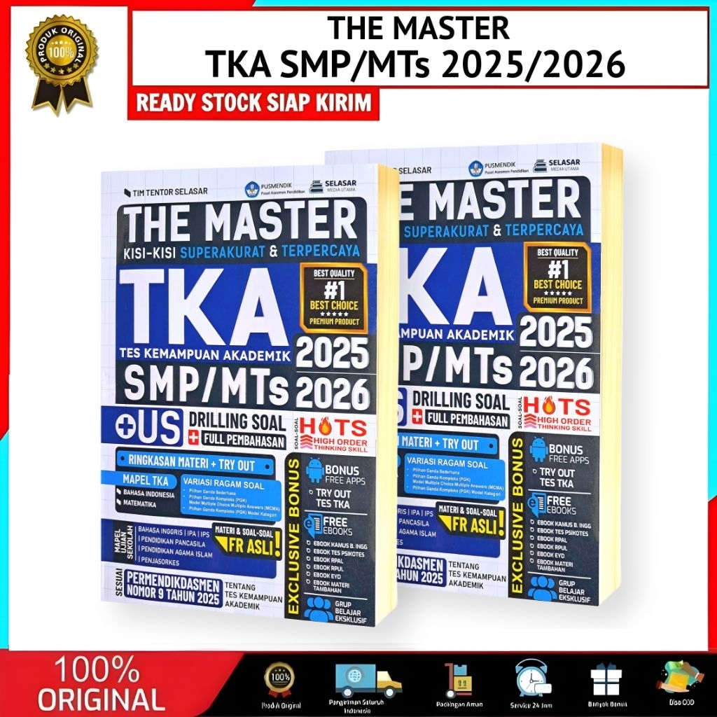 BUKU TKA SMP/MTs 2025/2026 | THE MASTER TKA TES KEMAMPUAN AKADEMIK SMP/MTs 2025/2026