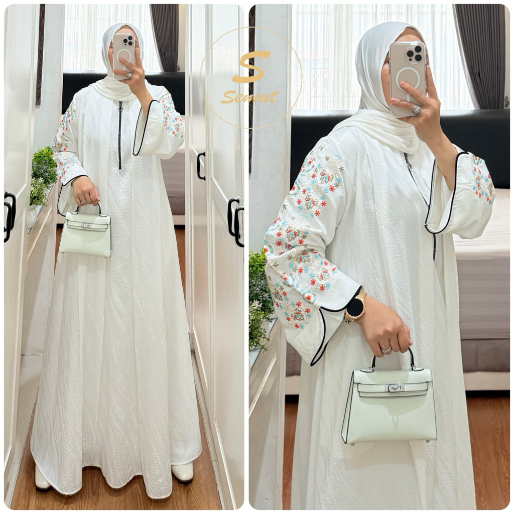 GAMIS KATUN KOMBINASI SYAINA BY SEMUT ORIGINAL