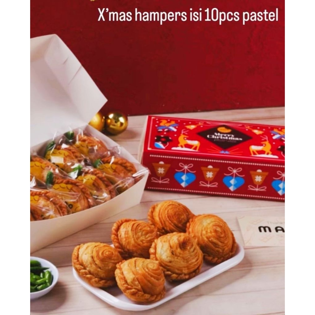 HAMPERS NATAL PASTEL AYAM MAOO PASTEL MAOO PASTEL UFO PASTEL MAOO UFO
