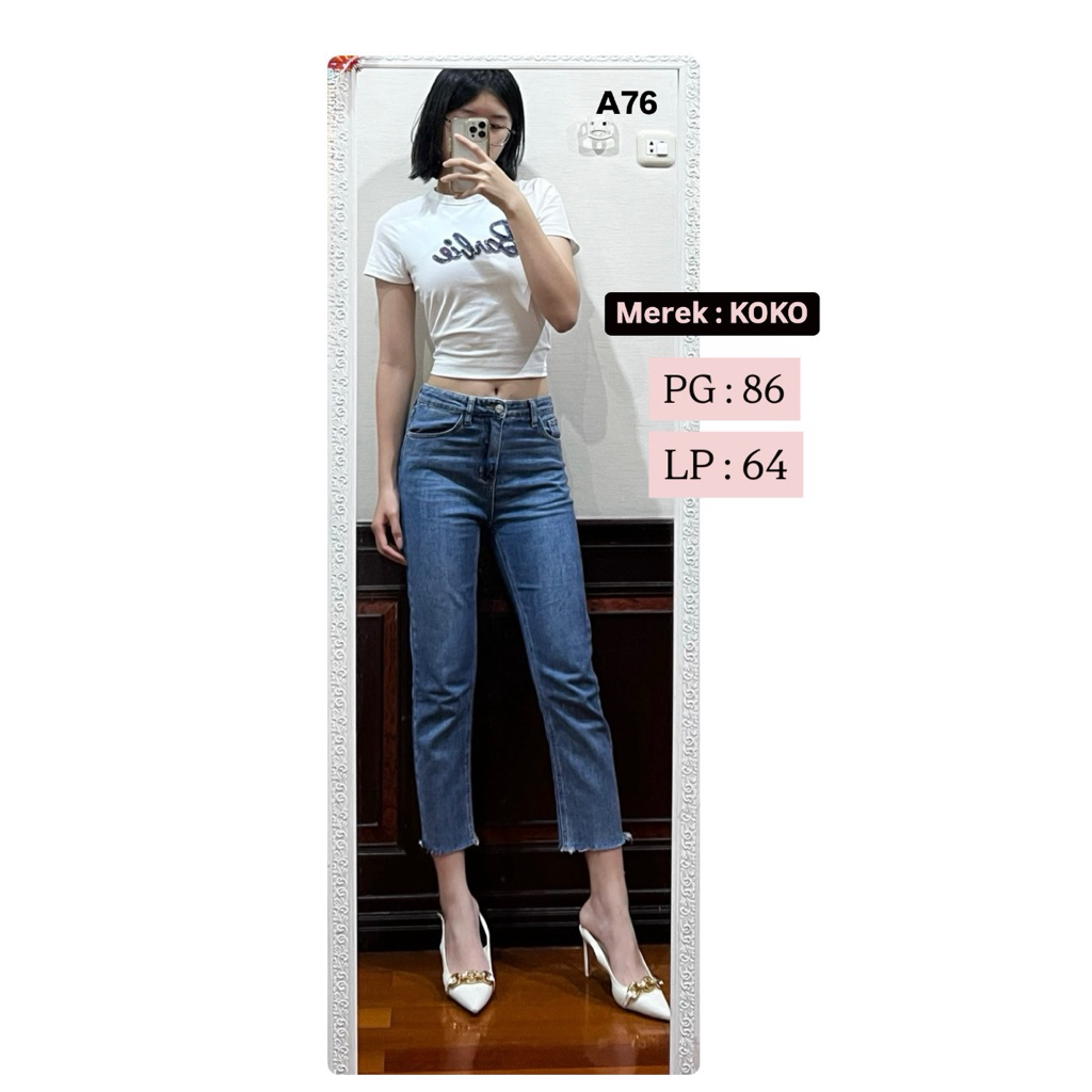 Preloved Jeans Denim, Skort,Merek mahal, Baju zara, celana zara,top mango