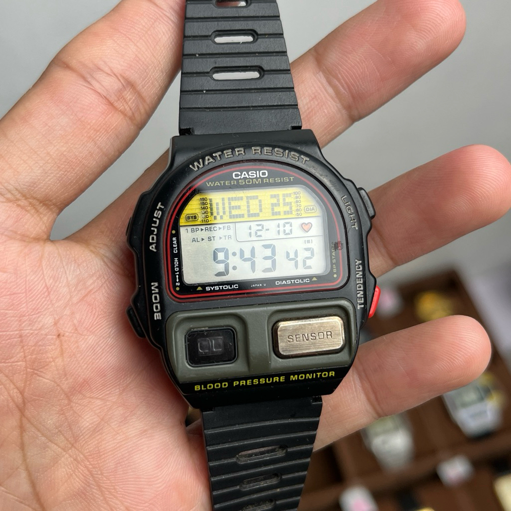 Jam Tangan Casio BP 100 Pressure Vintage Mulus
