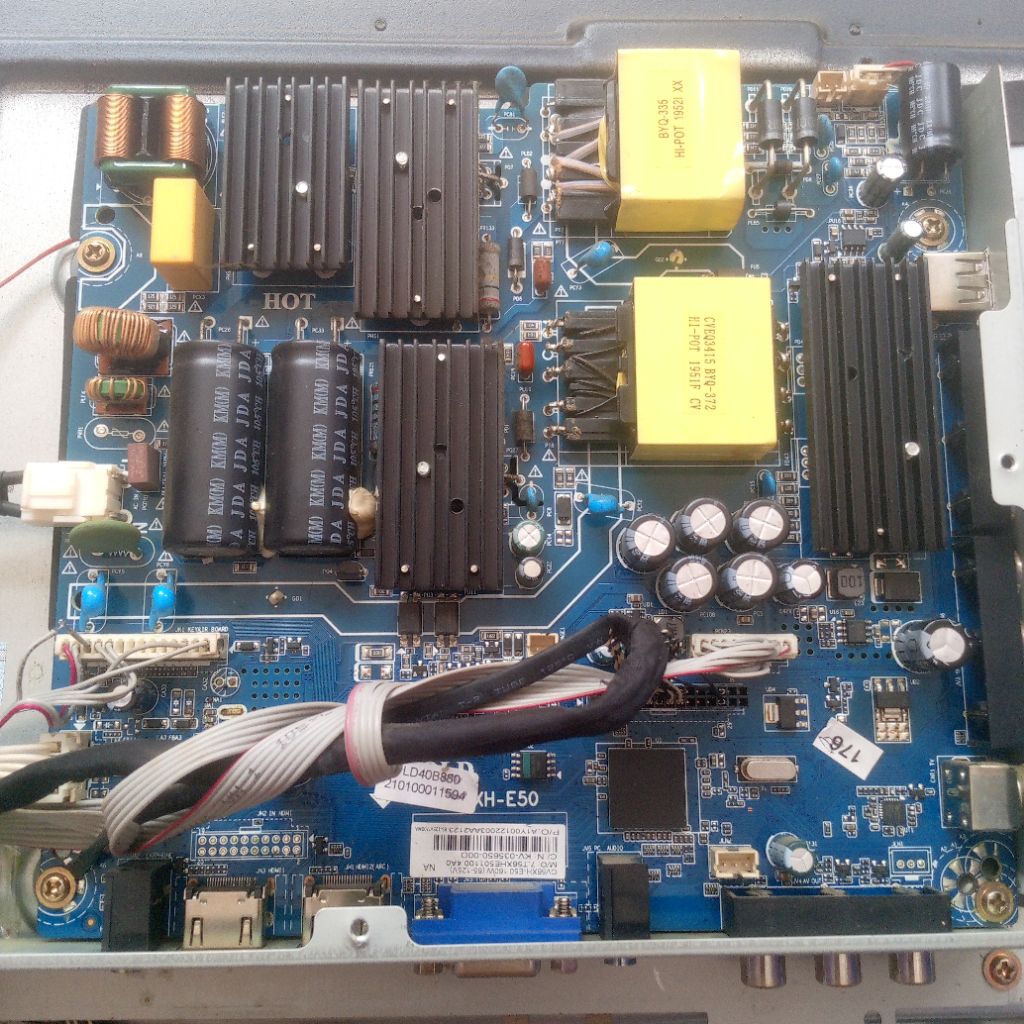 mesin tv Polytron pld 40B880 atau mainboard tv Polytron 40 in