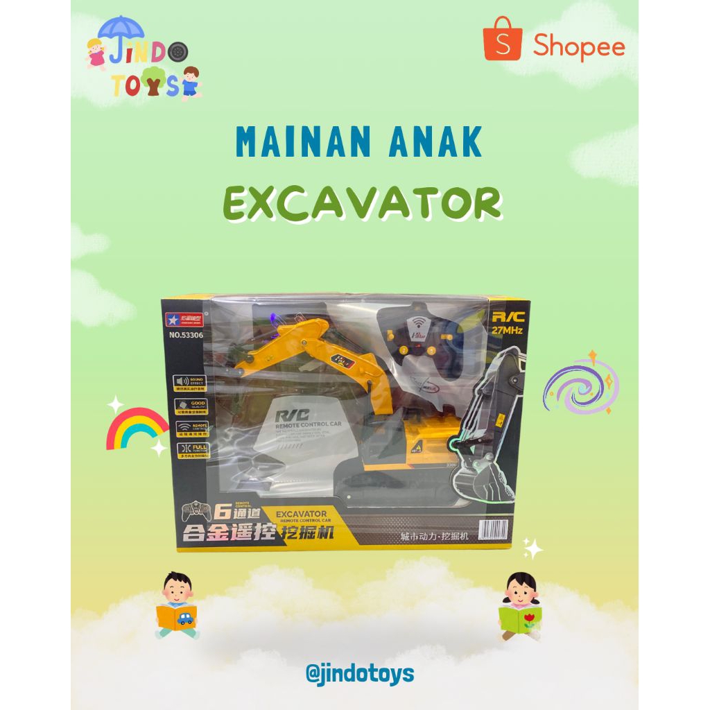 Mainan Excavator RC Anak – Remote Control Alat Berat